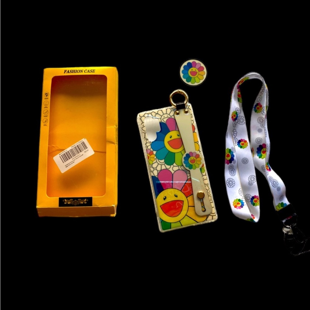 Wristband Seven-Color Flower Phone Case With Accessories for Note10P